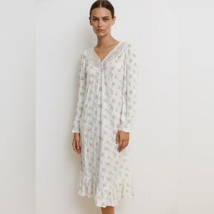 Vintage Victoria secret gold label Lace-Trimmed Nightgown coquette Cottagecore M